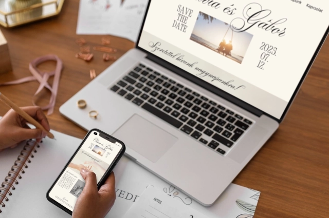Esküvői Landing Page tervezés és készítés